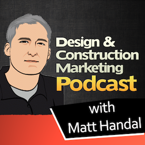 design and construction marketing podcast logo